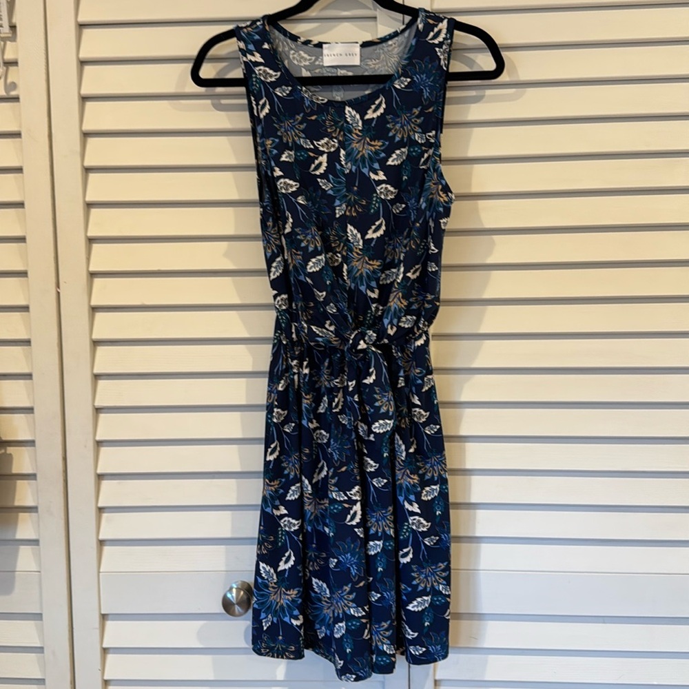 Sleeveless Knit Dress with Tie Front